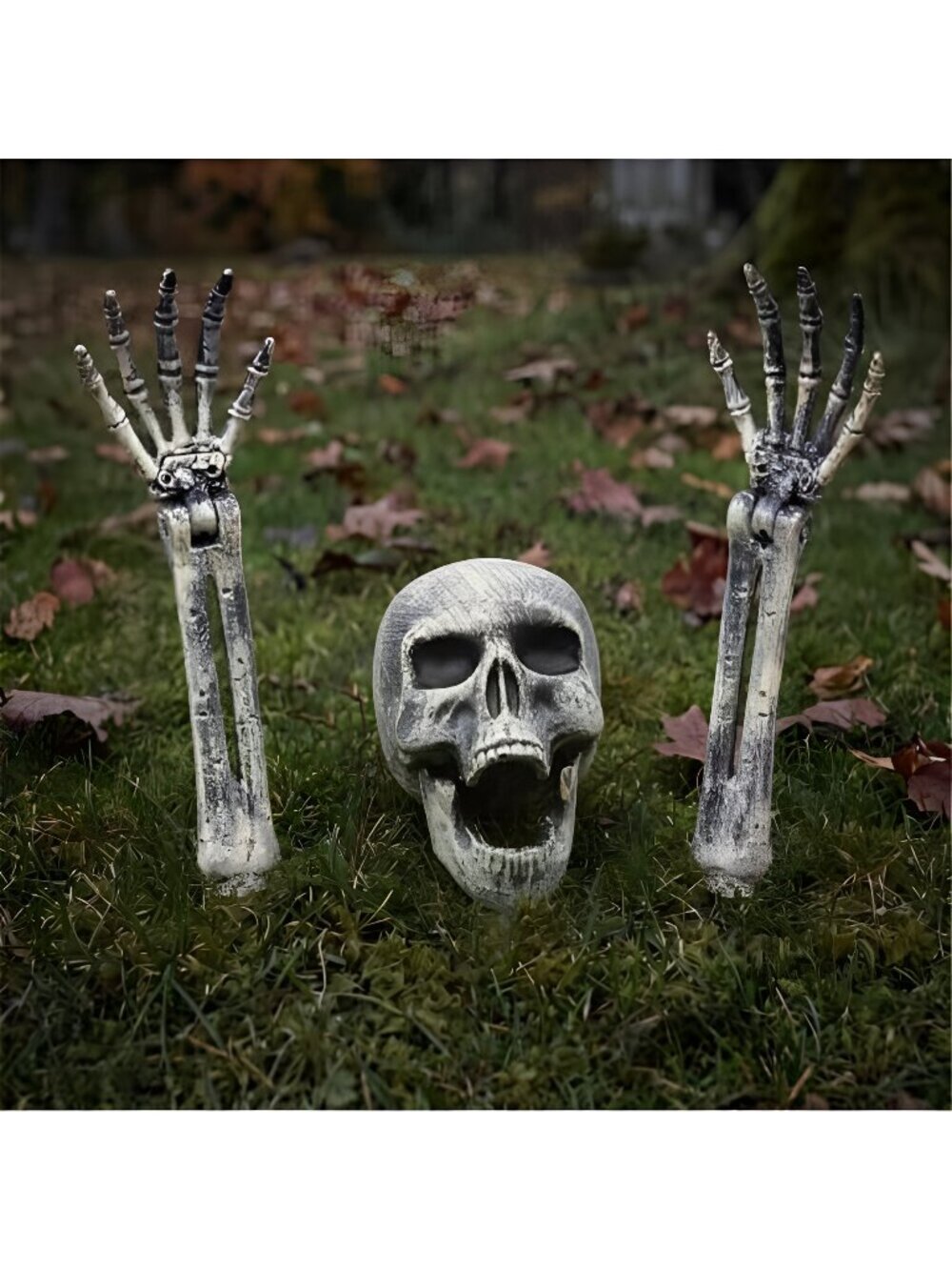 3 Pcs Halloween Skeleton Decorations Outdoor, Realistic Looking Skeleton